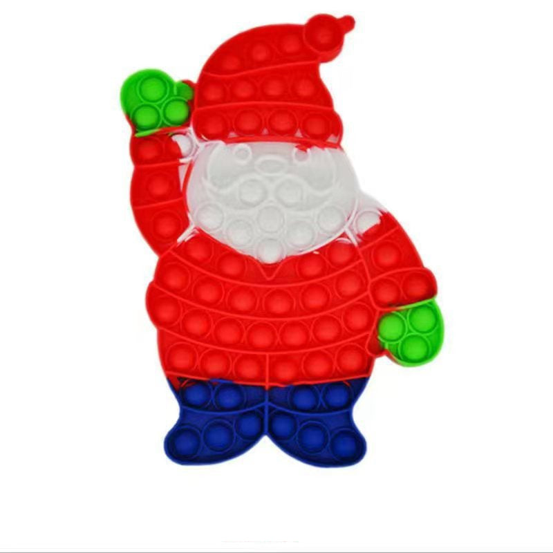 Set 2pz Pop It Jumbo Santa y Árbol de Navidad 3D